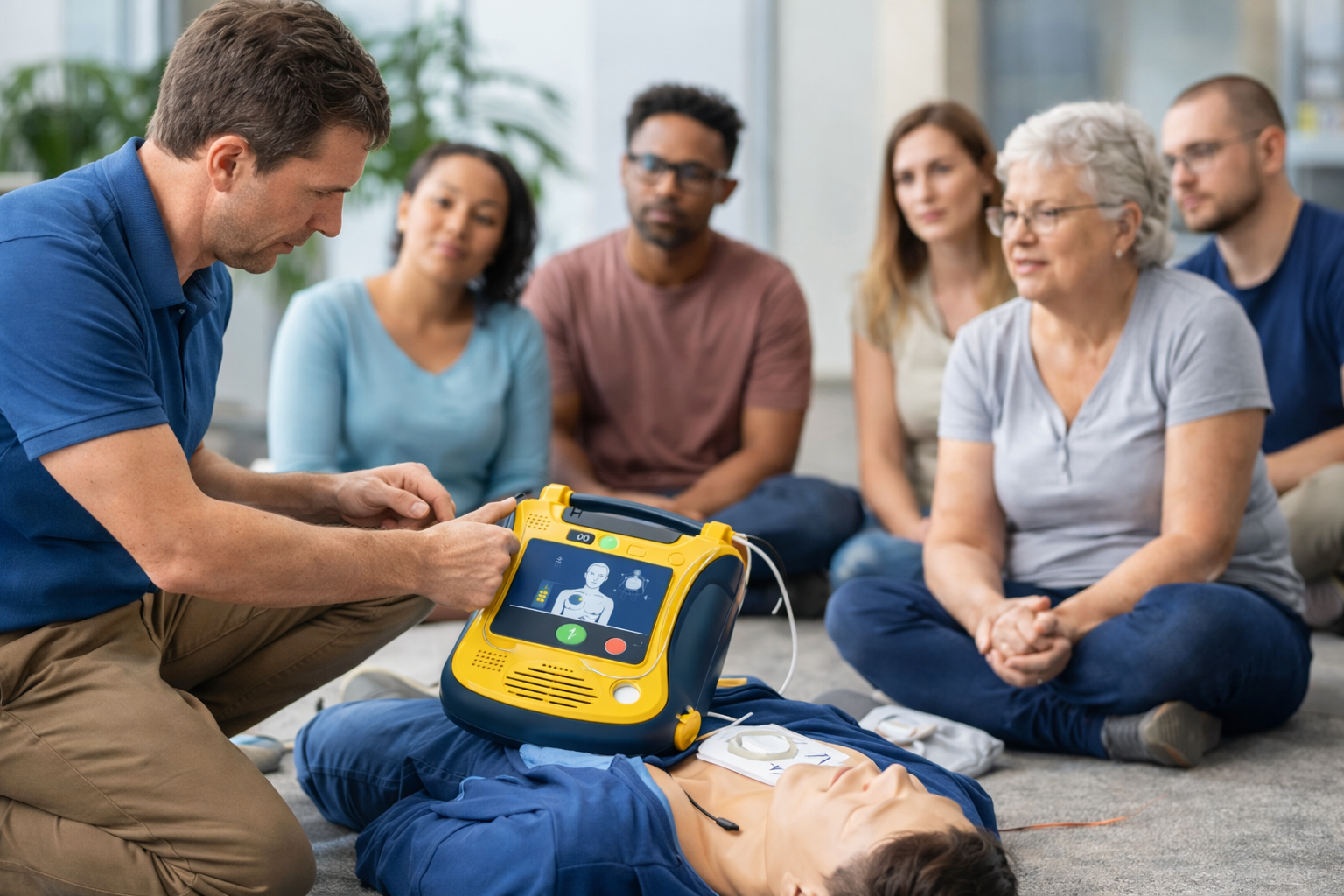 Community AED training session